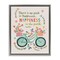 Stupell Industries Happiness Is The Path Framed Floater Canvas Wall Art Design by Irene Chan
